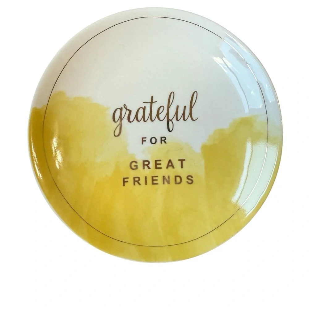 New Set of‎ 4 Grateful for Dessert Plates
